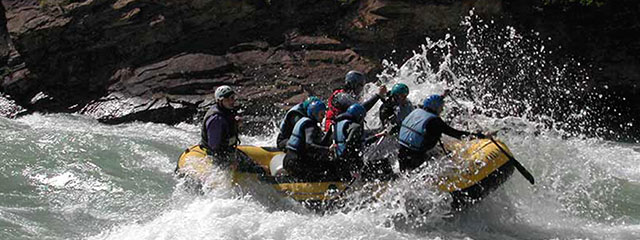 Canotaje en el rio vilcanota