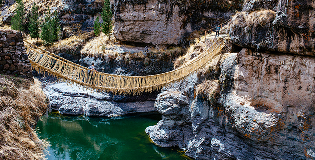 El imperio Inca y sus puentes colgantes