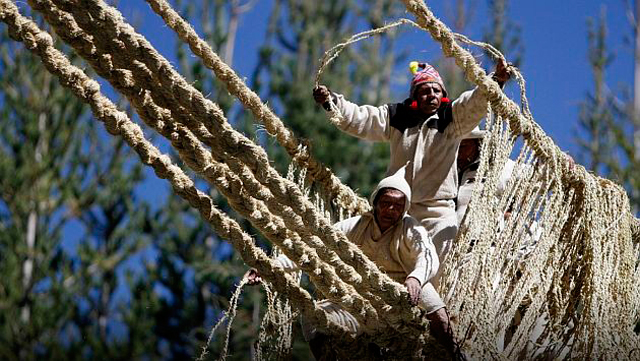 El imperio Inca y sus puentes colgantes