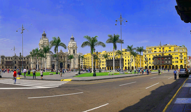 Main square of Lima, Peru