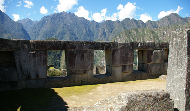 El templo de las tres ventanas en Machu Picchu