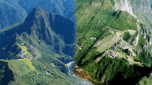 Machu Picchu vista desde Inti Punku y Huayna Picchu