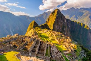 vista desde la terraza superior de Machu Picchu