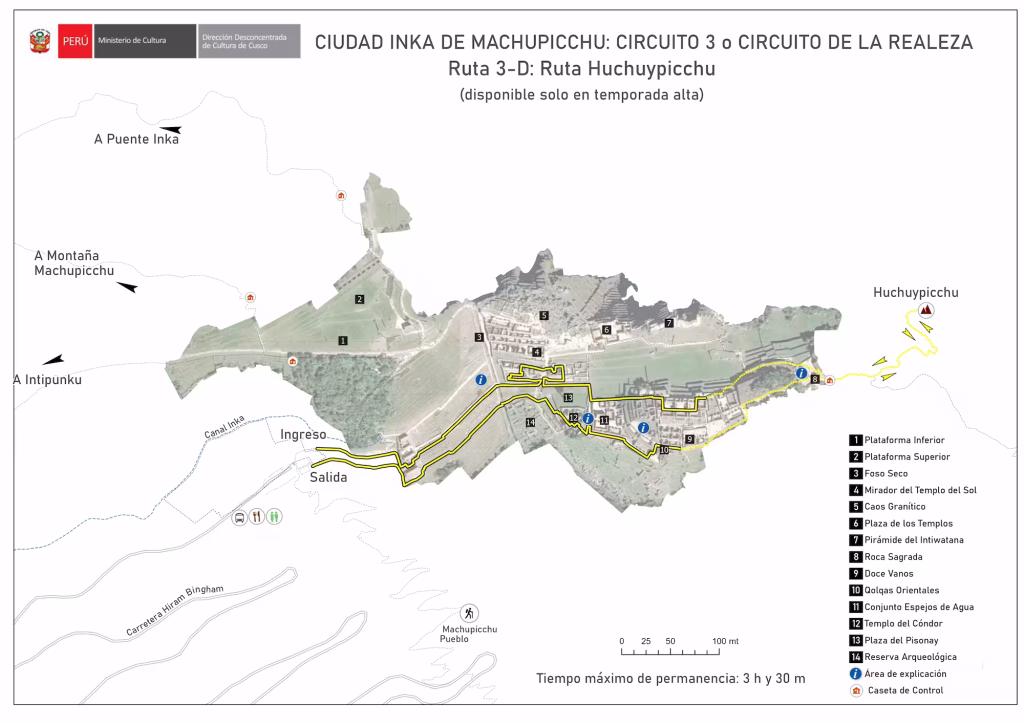Circuit 3 or royal circuit route 3 - D Huchuypicchu route